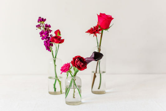 Bejeweled Bud Vases